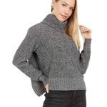 Madewell Eastbrook Open Back Marled Merino Wool Blend Turtleneck Sweater Large Photo 0