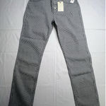 Joie $228  Womens White & Black Lines Pants Crop Skinny Fit Denim Pants Size 30 Photo 0