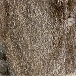 PICADILLY BEIGE & BLACK EYELASH FRINGE BLAZER (L) Size L Photo 6