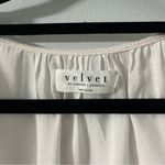 Velvet Tees Velvet Heart White High/Low Top. Subtle light pink. Photo 3