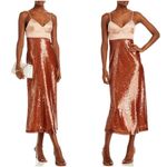 ALC Frank A.L.C. Gisele Corset Sequin Midi Dress | Brown | Size 2 | NWT Photo 3