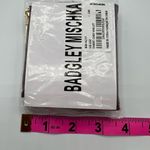 Badgley Mischka  Womens Short Bifold Card Wallet Plum Burgundy Vegan Leather NWT Photo 9