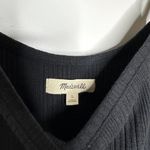 Madewell NWOT  Ribbed Camisole Tank Top Square Neck Women's Black Size Large Photo 2