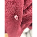 The North Face  Campshire Wrap Women’s Medium Large Sherpa Fleece Maroon Jacket Photo 4