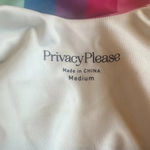 Privacy Please One Piece Halter Top Swimsuit Bold Stripe Size Medium Women's Photo 9