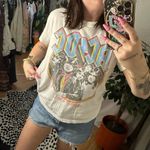 Daydreamer  ACDC Graphic Print Short Sleeve Crew Neck Tee White Photo 2