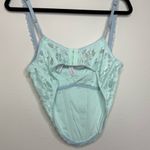 Urban Outfitters  Mint Green Lace Corset Top Photo 1