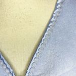 Oscar de la Renta  Ladies S/M Baby Blue Plush Full Zip Lg Sleeve Robe Housecoat Photo 2