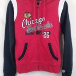 Chicago Blackhawks Fullzip Hoodie Red Size M Photo 0