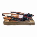 Matiko Lori Slingback Pointed Toe Shoes Green Tartan Plaid NWB Size 37 Photo 5