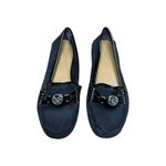 Coach  Black Fonda Suede Slip On Flat Loafers A2934 Size‎ 6 Photo 2