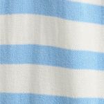 Madewell NWT  Stripe Cotton Blend Cardigan In Powder Blue Photo 6