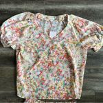 LC Lauren Conrad NWT Women's V-Neck Button Front Top and Skirt Set Floral XL Photo 6