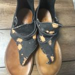 Very G  Strappy Sandals Bleach Black Sparta Sandal Size 8 Zip Back Photo 5