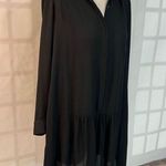Banana Republic  Black Long Sleeve Button-Down Dress Size 4 Photo 1