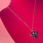 Boutique Angel Necklace Sterling Silver 925 Bedazzled Jewelry Catholic Christian gift Y2K Photo 8