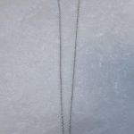 Silver Heart Rhinestone Necklace Photo 0