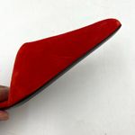 KHAITE Seville Suede d’Orsay Heels Red Pointy Toe Kitten Photo 3