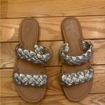 A New Day Gold Braided Slide Sandals Size 8 Photo 1