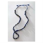 Free People NWT  Manhattan Choker AND FP Single Strand Beaded Blue Lapis Necklace Photo 3
