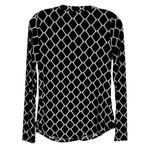 International Concepts Black White Geo Print Blouse Small Petite Size undefined Photo 1