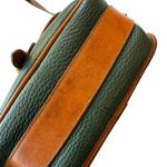 Dooney & Bourke Vintage Saddlebag Leather Shoulder Bag Green Photo 8
