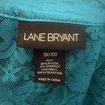 Lane Bryant Lace & Satin Trim Short Sleeve Button Down Blouse Y2K 18/20 Photo 9