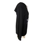 OverMal Holiday “Very Merry Christmas” Hooded Black Long Sleeve Tee, Size XS Photo 3