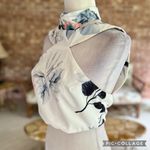 L'ATISTE L’Atiste Ivory Floral Halter Cutout Cropped High Neck  Top 8 Photo 7