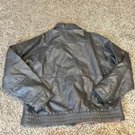 London Fog Women's Gray Faux Leather Bomber Jacket "Outerwear of Distinction" Photo 10