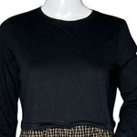 J.Jill Dress Womens Small Black Brown Plaid Purejill Casual Office Bohemian Photo 4