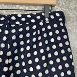 Crown & Ivy Navy Blue & White Embroidered Circles Shorts - Size 6 - 5" Inseam Photo 5