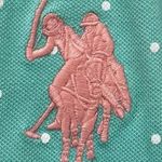 U.S. Polo Assn. Ralph Lauren Mint Green Dot Polo Dress Polka Dot Small Tropical Sky Photo 5