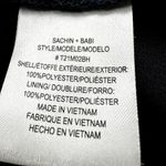 Sachin & Babi x bhldn Maren Satin Charmeuse Dress Flowy V Neck Navy Blue 4 Photo 3