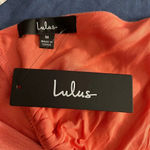 Lulus Coral Tie Bralette Halter Top Size Medium Photo 9