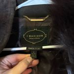 Saga Furs 1 Madison $495 Coat Wool Cashmere Brown Fox Fur Double Breasted 8‎ Photo 6