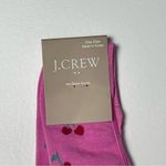 J.Crew Womens Heart and Cherries No Show Ankle Socks New with tag Red Photo 3