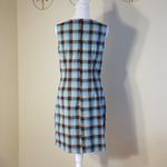 California Concepts Blue Tan Brown Plaid Sleeveless Midi Dress Juniors 5 Blue Size undefined Photo 2