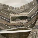 prAna  Button Down Army Green and Tan Shirt Dress Women’s Size Large Photo 4