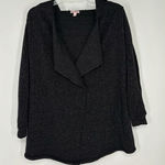 Juicy Couture Cardigan Sweater Hooded Sparkly Glitter Metallic Holiday Cute Sz S Photo 0
