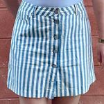 Forever 21  Blue And White Striped Skirt Photo 0