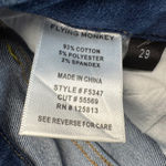 Vervet Flying Monkey Women's Jeans Blue Distressed Cropped Flare Denim Size 29 Photo 4