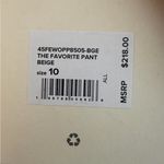 Favorite Daughter “The Favorite Pant” – Beige – Size 10 – NWT MSRP $218 Tan Photo 4