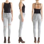 AGOLDE  Sophie High-Rise Crop Jeans in Portland Destruct Photo 1