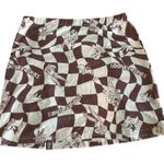 Looney Tunes  Women's Graphic Brown Mini Skirt - Size Small - NWT Photo 2