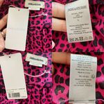 Zadig & Voltaire Reveal Leopard Print Dress Hot Pink Black MSRP $398 Large NWT Photo 8