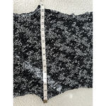 Madewell Smocked Crewneck Sleeveless Mini Dress in Floral Black White Sz 2 NU575 Photo 12