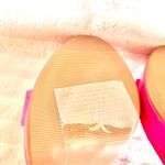 Top Moda  Women's Hot Pink Glossy Block Heels Photo 5