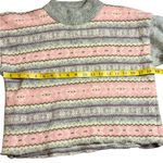 Jeffrey Rogers 1980’s100% Wool Cozy Pink/Gray Snowflake Christmas sweater S M Pink Size M Photo 14