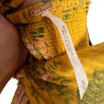 Free People Mirage Yellow Floral Print Hi-Low Tunic Dress Size Medium Photo 5